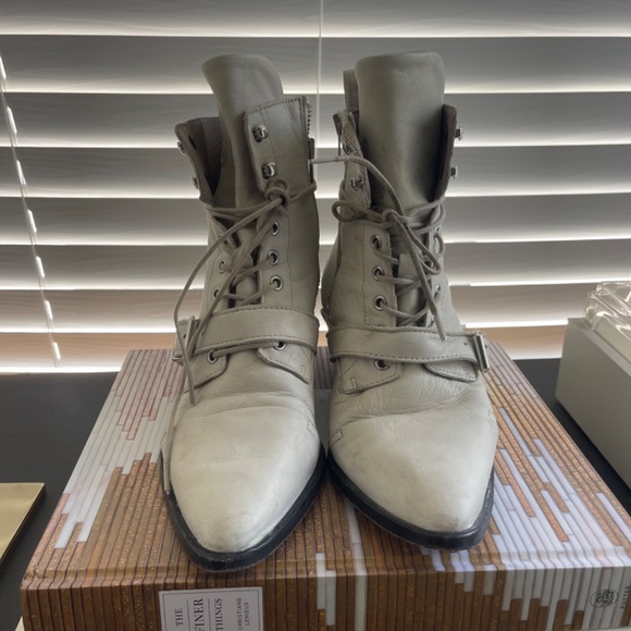 White Allsaints Booties - Picture 2 of 5